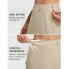imagebaleaf Womens 18 Golf Skorts Skirts Pockets UPF 50 Zipper Quick Dry Casual Work Skort TravelKhaki