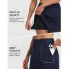 imagebaleaf Womens 18 Golf Skorts Skirts Pockets UPF 50 Zipper Quick Dry Casual Work Skort TravelNavy Blue