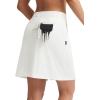 imagebaleaf Womens 18 Golf Skorts Skirts Pockets UPF 50 Zipper Quick Dry Casual Work Skort TravelStar White