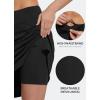 imagebaleaf Womens 20 Knee Length Golf Skorts Long Athletic Tennis Skirts for Women Active Casual Pockets UV Protection01black