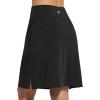 imagebaleaf Womens 20 Knee Length Golf Skorts Long Athletic Tennis Skirts for Women Active Casual Pockets UV Protection01black