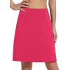 imagebaleaf Womens 20 Knee Length Golf Skorts Long Athletic Tennis Skirts for Women Active Casual Pockets UV Protection01deep Pink