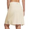 imagebaleaf Womens 20 Knee Length Golf Skorts Long Athletic Tennis Skirts for Women Active Casual Pockets UV Protection01khaki
