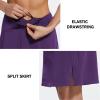imagebaleaf Womens 20 Knee Length Golf Skorts Long Athletic Tennis Skirts for Women Active Casual Pockets UV Protection01purple