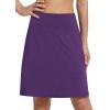 imagebaleaf Womens 20 Knee Length Golf Skorts Long Athletic Tennis Skirts for Women Active Casual Pockets UV Protection01purple