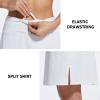 imagebaleaf Womens 20 Knee Length Golf Skorts Long Athletic Tennis Skirts for Women Active Casual Pockets UV Protection01white