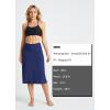 imagebaleaf Womens 28 Midi Length Long Swim Skirts with Legging Modest High Waisted Tankini Skirt Bottom UPF 50Dark Blue