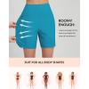 imagebaleaf Womens 3579 High Waisted Swim Board Shorts Quick Dry Swimsuits Bottoms Trunks with PocketsAqua Blue