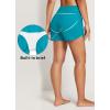 imagebaleaf Womens 3579 High Waisted Swim Board Shorts Quick Dry Swimsuits Bottoms Trunks with PocketsAqua Blue