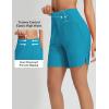 imagebaleaf Womens 3579 High Waisted Swim Board Shorts Quick Dry Swimsuits Bottoms Trunks with PocketsAqua Blue