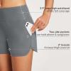 imagebaleaf Womens 3579 High Waisted Swim Board Shorts Quick Dry Swimsuits Bottoms Trunks with PocketsDark Gray