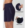imagebaleaf Womens 3579 High Waisted Swim Board Shorts Quick Dry Swimsuits Bottoms Trunks with PocketsNavy Blue