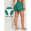 imagebaleaf Womens 3579 High Waisted Swim Board Shorts Quick Dry Swimsuits Bottoms Trunks with PocketsTurquoise