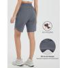 imagebaleaf Womens Bermuda Long Shorts 9 Above Knee Length Quick Dry Lightweight Zipper Pockets Casual Summer Athletic UPF 50Dark Gray
