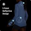imagebaleaf Womens Sun Shirts UPF 50 Lightweight Running Jacket UV Protection Athletic Full Zip Long Sleeve PocketsLight Blue