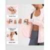 imagebaleaf Womens Sun Shirts UPF 50 Lightweight Running Jacket UV Protection Athletic Full Zip Long Sleeve PocketsLight Pink