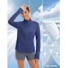 imagebaleaf Womens Sun Shirts UPF 50 Lightweight Running Jacket UV Protection Athletic Full Zip Long Sleeve PocketsNavy Blue