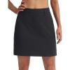 imagebaleaf Womens 18 Golf Skorts Skirts Pockets UPF 50 Zipper Quick Dry Casual Work Skort TravelBlack