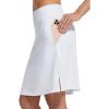 imagebaleaf Womens 20 Knee Length Golf Skorts Long Athletic Tennis Skirts for Women Active Casual Pockets UV Protection01white