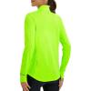 imagebaleaf Womens Sun Shirts UPF 50 Lightweight Running Jacket UV Protection Athletic Full Zip Long Sleeve PocketsFluorescent Green