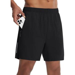 imagebaleaf Mens Mountain Bike Shorts 4D Padded Loosefit MTB Cycling Riding Bicycle Biker Short Zipper PocketsBlack