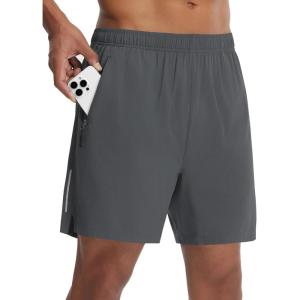 imagebaleaf Mens Mountain Bike Shorts 4D Padded Loosefit MTB Cycling Riding Bicycle Biker Short Zipper PocketsDark Gray