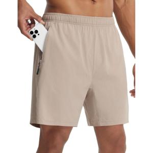 imagebaleaf Mens Mountain Bike Shorts 4D Padded Loosefit MTB Cycling Riding Bicycle Biker Short Zipper PocketsKhaki