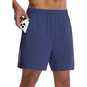 imagebaleaf Mens Mountain Bike Shorts 4D Padded Loosefit MTB Cycling Riding Bicycle Biker Short Zipper PocketsNavy Blue