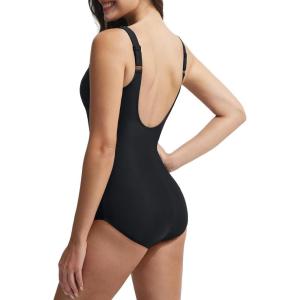 imagebaleaf One Piece Swimsuit Women Tummy Control Bathing Suit High Neck Swimwear with Adjustable StrapsBlack