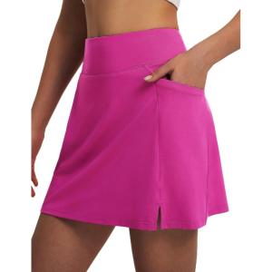 imagebaleaf Womens 16 Golf Skorts Skirts 5 Pockets High Waisted Stretchy Tennis Skirt Athletic Workout RunningRose Red