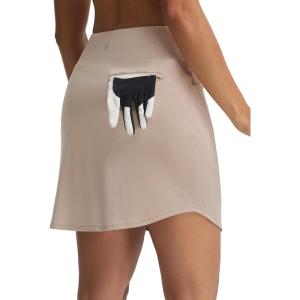 imagebaleaf Womens 17 Golf Skirts 3 Pockets High Waisted Stretchy Tennis Athletic Skorts Workout Running Casual SummerKhaki