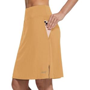 imagebaleaf Womens 20 Knee Length Golf Skorts Long Athletic Tennis Skirts for Women Active Casual Pockets UV Protection01desert Mist