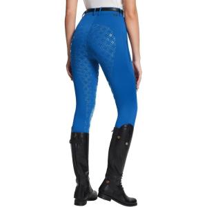 imagebaleaf Womens Horse Riding Pants Equestrian Full Seat Breeches Horseback Tights Silicone Zipped PocketBlue