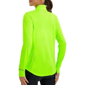 imagebaleaf Womens Sun Shirts UPF 50 Lightweight Running Jacket UV Protection Athletic Full Zip Long Sleeve PocketsFluorescent Green