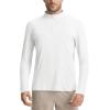 imagebaleaf Mens Long Sleeve Sun Shirts with Pocket 14 Zip Hiking Running Quick Dry Lightweight Rash Guard UV Outdoor ShirtWhite