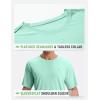 imagebaleaf Mens UPF 50 Sun Protection Shirts UV SPF Short Sleeve TShirts Rash Guard Quick Dry Lightweight Hiking AthleticLight Green