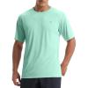 imagebaleaf Mens UPF 50 Sun Protection Shirts UV SPF Short Sleeve TShirts Rash Guard Quick Dry Lightweight Hiking AthleticLight Green