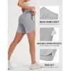 imagebaleaf 7 Womens Running Shorts Athletic Quick Dry Shorts Crossover High Waisted Workout Hiking Zipper Pockets UPF50Gray