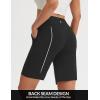 imagebaleaf 9 Womens Bermuda Shorts Knee Length High Waisted Long Shorts with Pockets Golf Walking Athletic Running CasualBlack