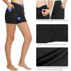 imagebaleaf Womens 8 5 3 Biker Shorts High Waist Yoga Workout Gym Running Volleyball Spandex Shorts with PocketsBlackblack