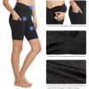 imagebaleaf Womens 8 5 3 Biker Shorts High Waist Yoga Workout Gym Running Volleyball Spandex Shorts with PocketsBlackcharcoal