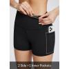 imagebaleaf Womens 8 5 3 Biker Shorts High Waist Yoga Workout Gym Running Volleyball Spandex Shorts with PocketsBlackclassic