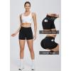 imagebaleaf Womens 8 5 3 Biker Shorts High Waist Yoga Workout Gym Running Volleyball Spandex Shorts with PocketsBlackclassic