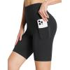 imagebaleaf Womens 8 5 3 Biker Shorts High Waist Yoga Workout Gym Running Volleyball Spandex Shorts with PocketsBlackstretchierlycra
