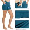 imagebaleaf Womens 8 5 3 Biker Shorts High Waist Yoga Workout Gym Running Volleyball Spandex Shorts with PocketsBlueclassic
