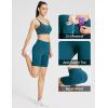 imagebaleaf Womens 8 5 3 Biker Shorts High Waist Yoga Workout Gym Running Volleyball Spandex Shorts with PocketsBlueclassic