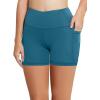 imagebaleaf Womens 8 5 3 Biker Shorts High Waist Yoga Workout Gym Running Volleyball Spandex Shorts with PocketsBlueclassic