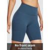 imagebaleaf Womens 8 5 3 Biker Shorts High Waist Yoga Workout Gym Running Volleyball Spandex Shorts with PocketsBluesofter
