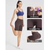 imagebaleaf Womens 8 5 3 Biker Shorts High Waist Yoga Workout Gym Running Volleyball Spandex Shorts with PocketsBrownclassic