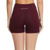 imagebaleaf Womens 8 5 3 Biker Shorts High Waist Yoga Workout Gym Running Volleyball Spandex Shorts with PocketsBruby Wine5